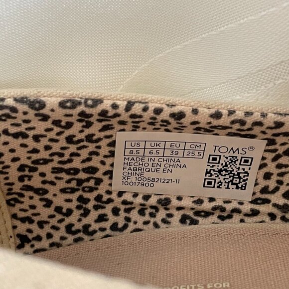 TOMS Michelle Canvas Wedge Heel in Cream, Size 8.5 NWOT - Picture 6 of 12